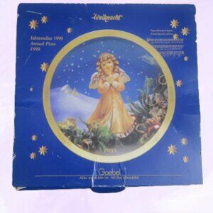 Weignacht jahresteller 1999 annual plate angel vom himmel hoch from heaven above